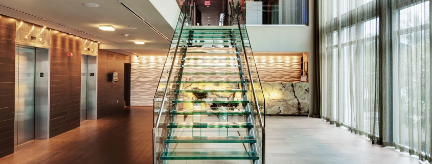Combien coûte un escalier en verre